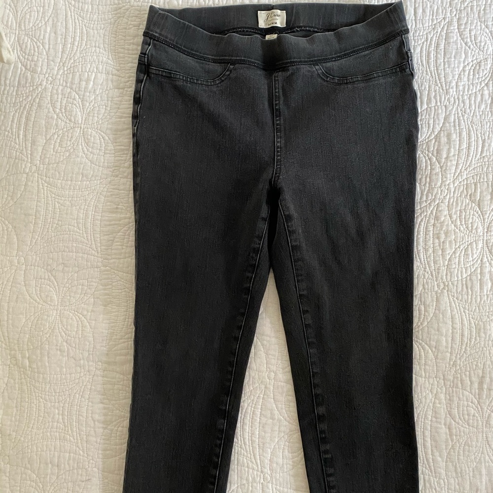 J crew black jean leggings size 30 jeggings